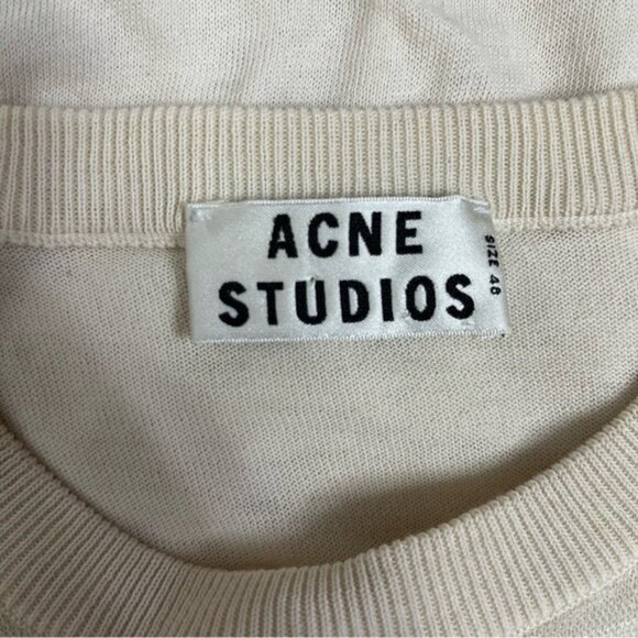 Acne Studios Lia Tulle Pullover Off White Women Size Small - Picture 6 of 7